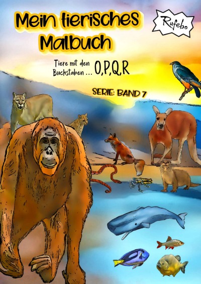 'Cover von Mein tierisches Malbuch'-Cover
