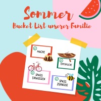 Sommer Bucket List unserer Familie - 50 spannende Sommeraktivitäten unserer Familie | Format 21x21 | Ringbindung - ELCH books