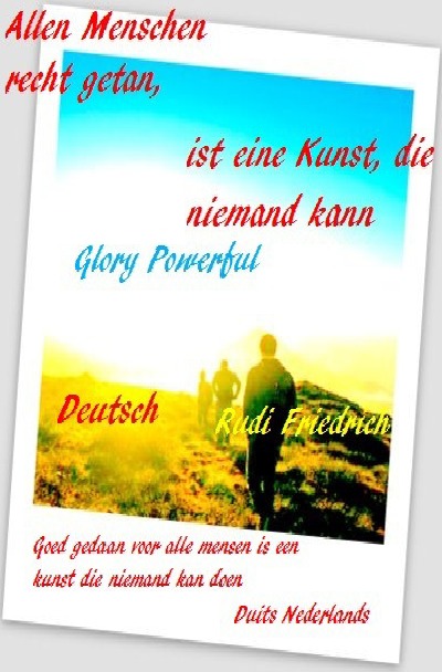 'Cover von Allen Menschen recht getan, ist eine Kunst, die niemand kann'-Cover