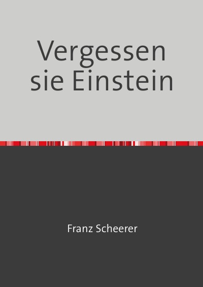 'Cover von Vergessen sie Einstein'-Cover