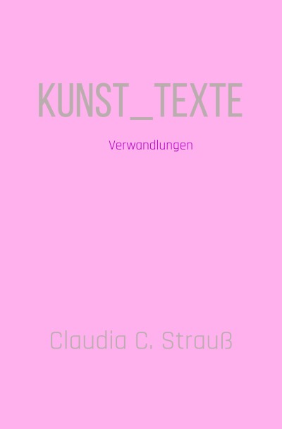'Cover von Kunst_Texte'-Cover