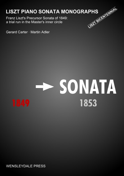'Cover von LISZT PIANO SONATA MONOGRAPHS – Franz Liszt’s Precursor Sonata of 1849: a trial run in the Master’s inner circle'-Cover