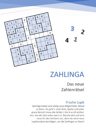 'Zahlinga – Das neue Rätsel'-Cover