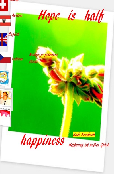 'Hope is half happiness Němec Angličtina čeština English  German'-Cover