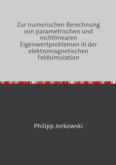 'Zur numerischen Berechnung von parametrischen und nichtlinearen Eigenwertproblemen in der elektromagnetischen Feldsimulation'-Cover
