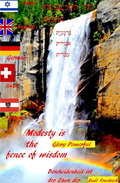 'Modesty is the fence of wisdom English  German Hebräisch  Israel'-Cover