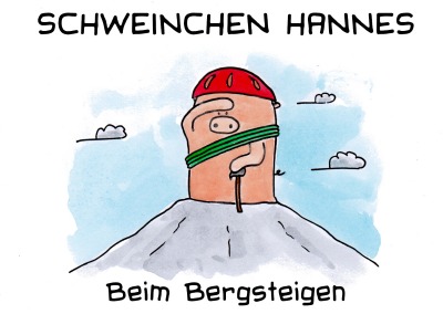 'Schweinchen Hannes beim Bergsteigen'-Cover