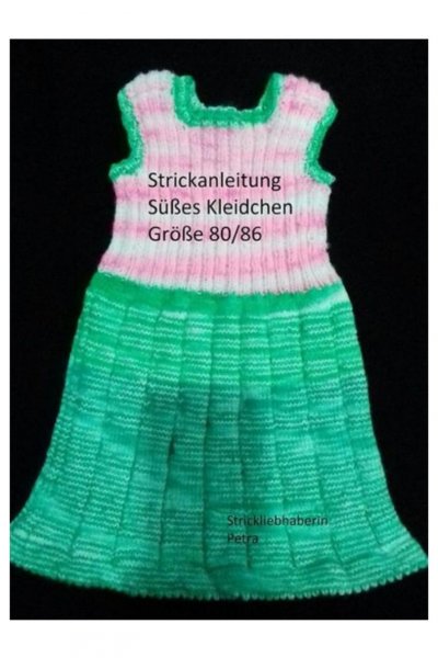 'Cover von Strickanleitung süßes Kleidchen Größe 80/86'-Cover