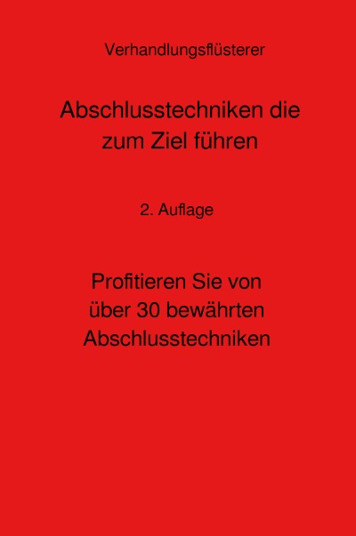 'Abschlusstechniken die zum Ziel führen'-Cover