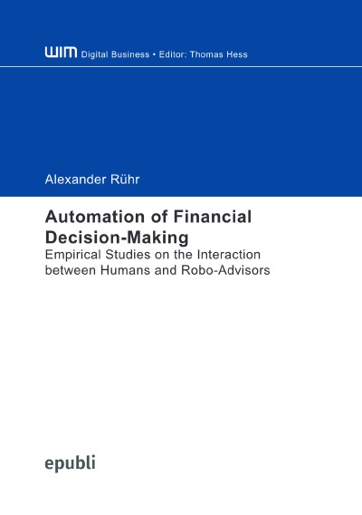 'Automation of Financial Decision-Making'-Cover