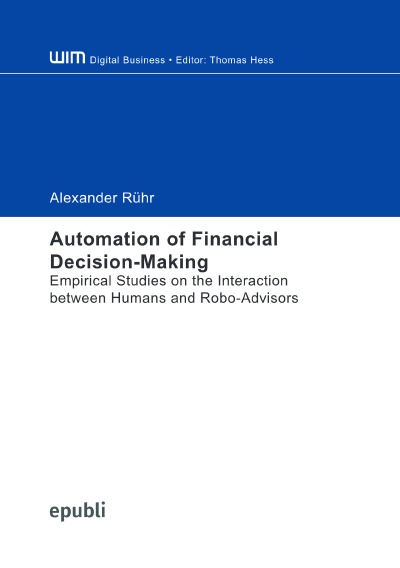 'Cover von Automation of Financial Decision-Making'-Cover