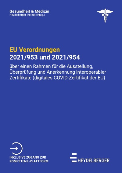 'VERORDNUNGEN (EU) 2021/953 und 2021/954: digitales COVID-Zertifikat der EU'-Cover