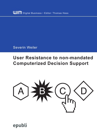 'Cover von User Resistance to non-mandated Computerized Decision Support'-Cover