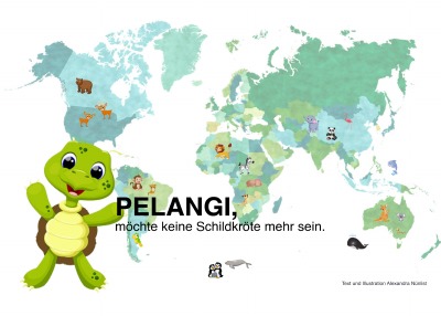 'Cover von PELANGI, möchte keine Schildkröte mehr sein. Mit Comic'-Cover