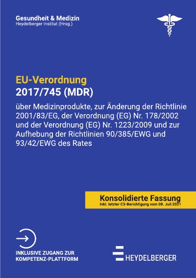 'EU-VERORDNUNG 2017/745 (MDR)'-Cover