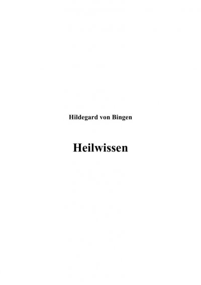 'Heilwissen'-Cover