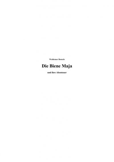 'Die Biene Maja'-Cover