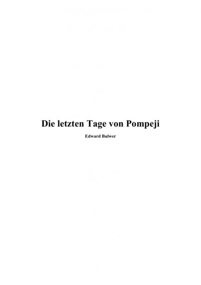 'Die letzten Tage von Pompeji'-Cover