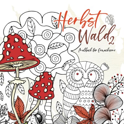 'Cover von Herbstwald Malbuch für Erwachsene 2'-Cover
