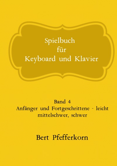 'Cover von Spielbuch für Keyboard und Klavier'-Cover
