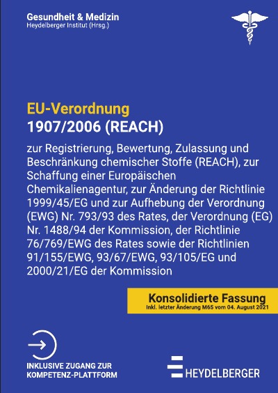 'Cover von EU-Verordnung 1907/2006 (REACH)'-Cover