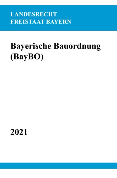 'Bayerische Bauordnung (BayBO)'-Cover