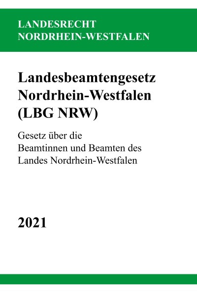 'Landesbeamtengesetz Nordrhein-Westfalen (LBG NRW)'-Cover