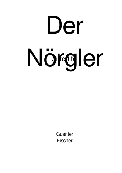 'Cover von Der Nörgler'-Cover