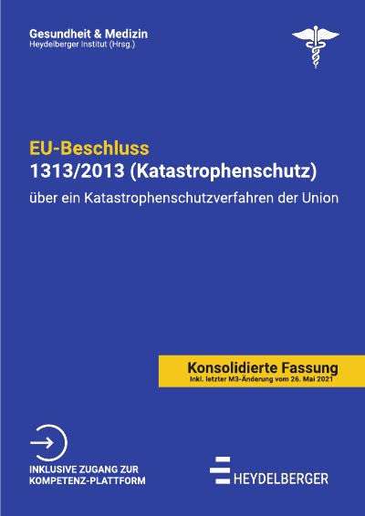 'Cover von EU-Beschluss 1313/2013 (Katastrophenschutz)'-Cover