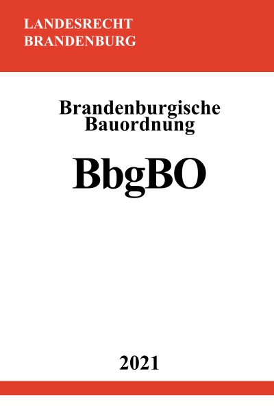 'Brandenburgische Bauordnung (BbgBO)'-Cover