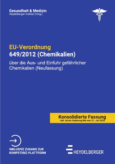 'Cover von EU-Verordnung 649/2012 (Chemikalien)'-Cover