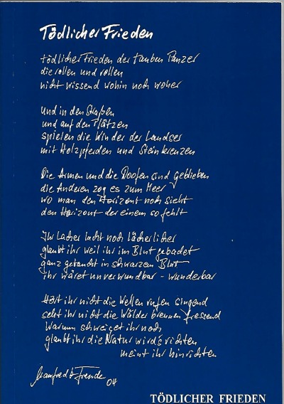 'Cover von Tödlicher Frieden'-Cover