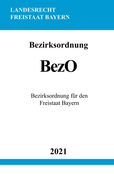 'Bezirksordnung (BezO)'-Cover