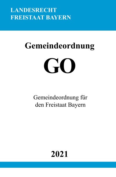 'Gemeindeordnung (GO)'-Cover