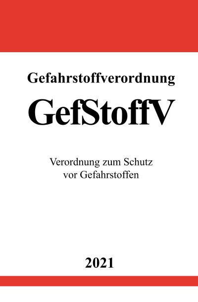 'Cover von Gefahrstoffverordnung (GefStoffV)'-Cover