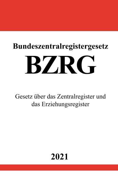 'Cover von Bundeszentralregistergesetz (BZRG)'-Cover