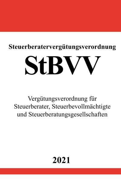 'Steuerberatervergütungsverordnung (StBVV)'-Cover
