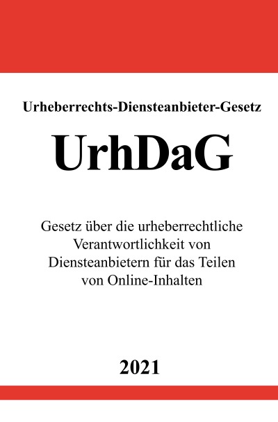 'Cover von Urheberrechts-Diensteanbieter-Gesetz (UrhDaG)'-Cover