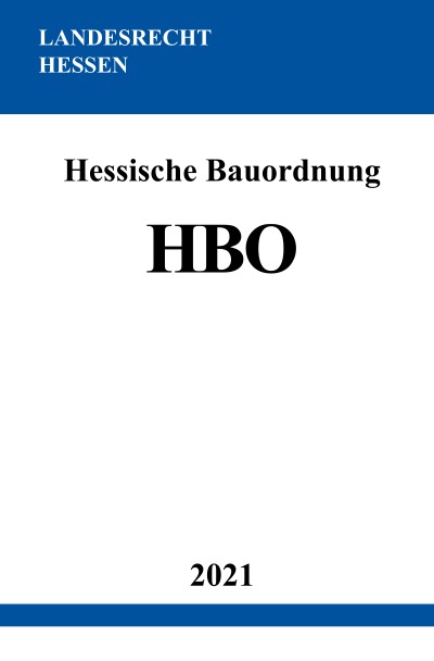 'Hessische Bauordnung (HBO)'-Cover