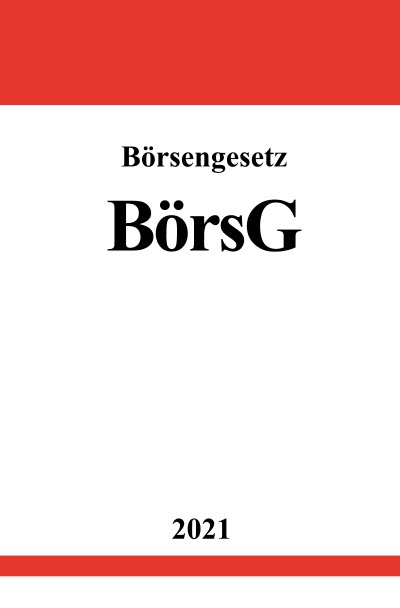 'Börsengesetz (BörsG)'-Cover