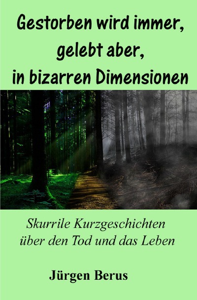 'Cover von Gestorben wird immer, gelebt aber, in bizarren Dimensionen'-Cover