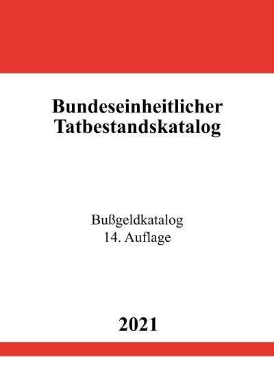 'Bundeseinheitlicher Tatbestandskatalog'-Cover