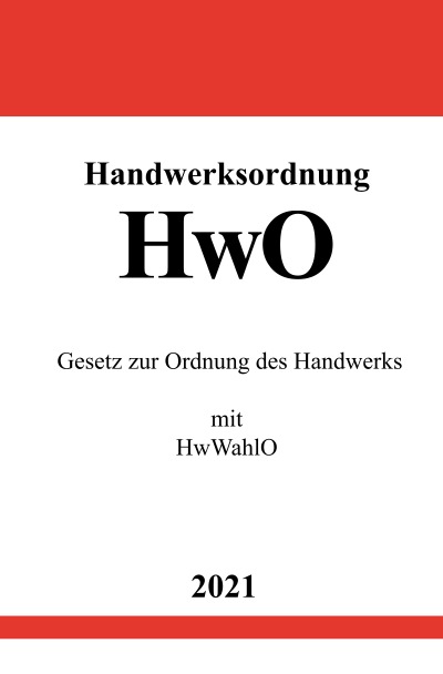 'Handwerksordnung (HwO)'-Cover