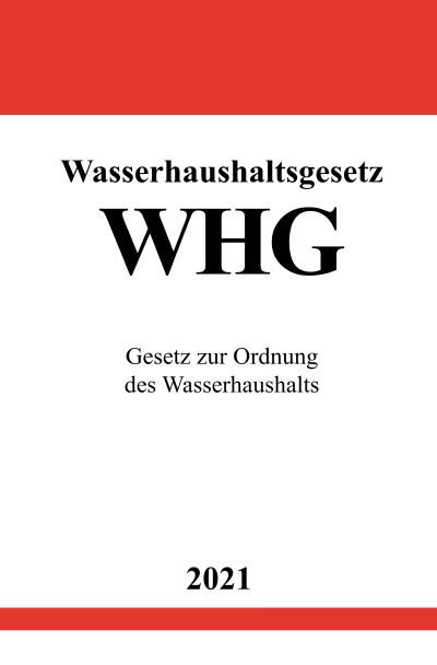 'Wasserhaushaltsgesetz (WHG)'-Cover