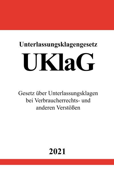 'Unterlassungsklagengesetz (UKlaG)'-Cover