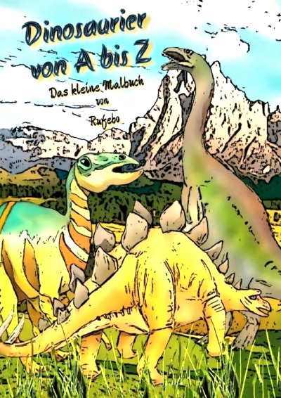 'Dinosaurier von A bis Z – Das kleine Malbuch'-Cover