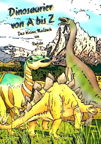 'Cover von Dinosaurier von A bis Z – Das kleine Malbuch'-Cover