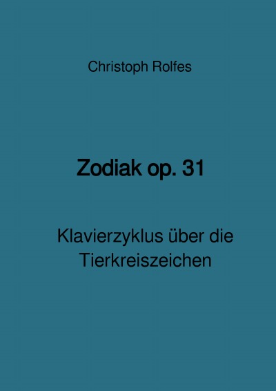 'Zodiak op. 31'-Cover
