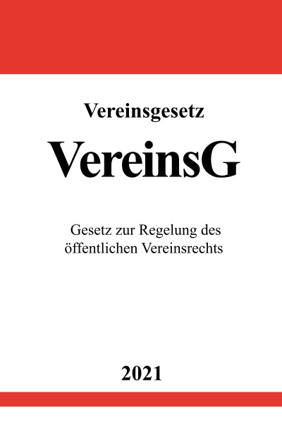 'Vereinsgesetz (VereinsG)'-Cover