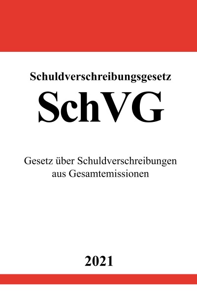 'Schuldverschreibungsgesetz (SchVG)'-Cover